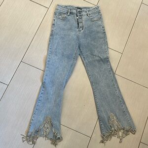 Blue B collection rhinestone jeans
